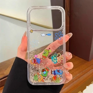 Ốp Điện Thoại Cát Trôi Cá Dưới Nước Cho iPhone 17 Pro Max 16 15 14 13 12 Vỏ Bảo Vệ Chống Sốc