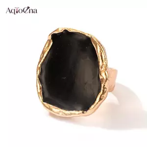 AqToCna Dầu Lớn Khớp Nhẫn Gothic Trang Sức Bohemian Đá Dành Cho Nữ Quyến Rũ AqToCna