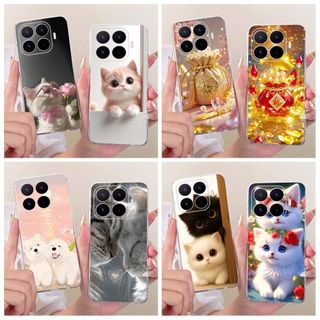 Vỏ Cho Xiaomi 17T 5G Ốp Lưng Hoạt Hình Dễ Thương Chó Mèo Túi May Mắn Silicon Mềm Trong Suốt TPU Ốp Lưng Điện Thoại Cho Xiaomi 17T Pro Mi17T Vỏ