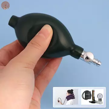 CAGJB Bóng bơm hơi màu xanh đậm Máy bơm không khí cho máy đo huyết áp Máy đo huyết áp cầm tay Phụ kiện chăm sóc sức khỏe bóng Van kim loại N