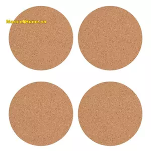 Đế lót ly nút chai tự dính, Tấm lót nút chai cho đế lót ly và đồ thủ công DIY (80, Tròn)