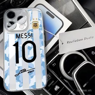 Ốp điện thoại trong suốt trong suốt Màu xanh tương phản sọc không 10 Số Thích Hợp Cho iPhone 17promax 16promax 17 16 15 promax 14 13 12 11 pro max xr xs 12promax Vỏ Silicon Linh Hoạt