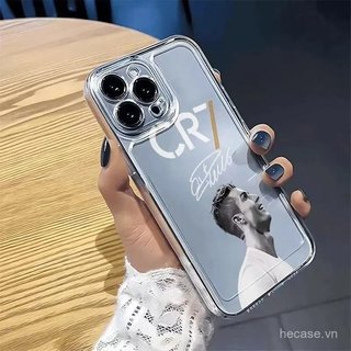 Ốp Điện Thoại Trong Suốt Phong Cách Mới Không 7 Cậu Bé Bóng Đá Thích Hợp Cho iPhone 12 13 14 15 Promax 16 17 Promax xr xs 11promax 12promax 13pro 14pro Ốp Chống Sốc Linh Hoạt
