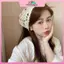 MYPANDA Thời Trang Dệt Kim Khăn Trùm Đầu Mũ Phong Cách Mục Vụ Pháp Tam Giác Handmade Móc Khăn Retro Hoa Khăn Trùm Đầu.