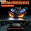 OUSXA Devil Eyes Đèn cảnh báo LED ô tô, Đèn cảnh báo ô tô hiển thị năng động không dây, Đèn rung trang trí ô tô trên cốc hút Đèn LED ô tô