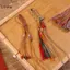 LUImo Handmade Tây Tạng sel Móc Khóa Treo Quyến Rũ Dây Tốt Luy Túi Mặt Dây Chuyền Cho Nữ DIY Phụ Kiện Quà Tặng SBS