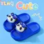 Hoạt Hình Dễ Thương Gấu Trúc Cừu Dép Trẻ Em Đế Mềm Chống Trơn Trượt Trong Nhà Phòng Tắm Nhà Hàng Ngày Mặc Giày