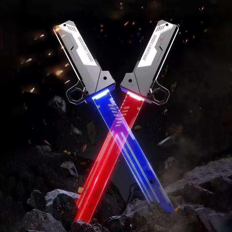 【🇻🇳Có sẵn kho】Đồ chơi Lightsaber hai cánh mát mẻ có thể thu vào Đồ chơi lưỡi dao lật lật Đồ chơi sáng tạo Đạo cụ dự tiệc giải nén Đồ chơi cậu bé Quà tặng