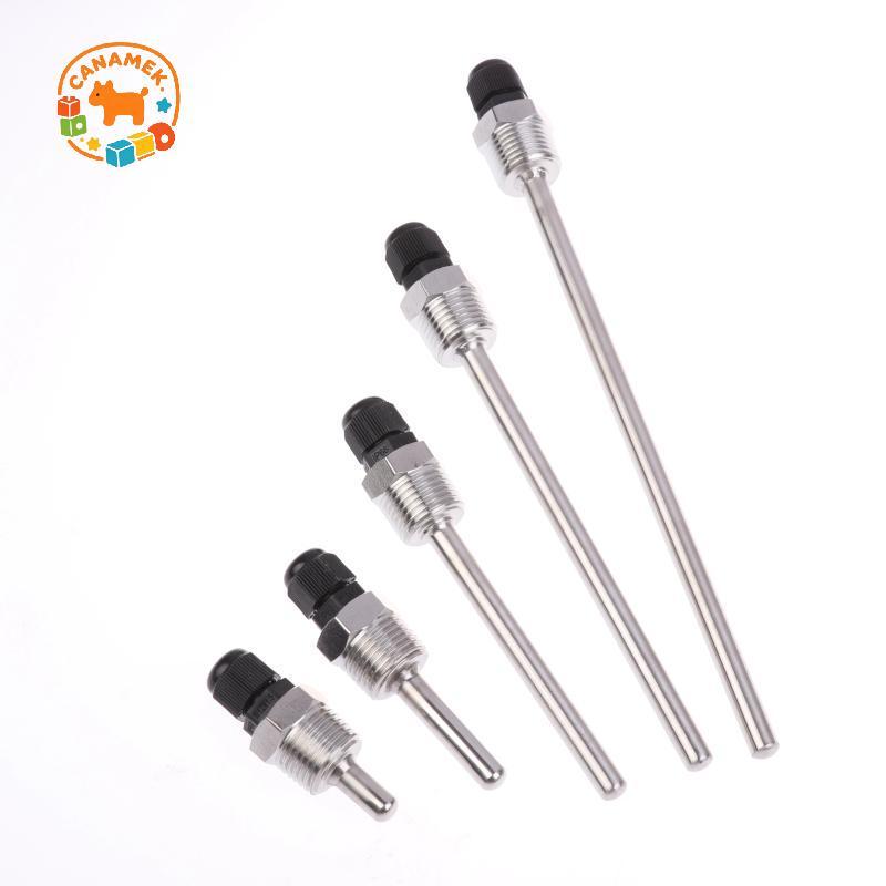 CANAMEK 30-200mm Ống Thermowells Bảo Vệ Thép Không Gỉ 304 1 / 2 BSP G Chủ Đề OD8mm Ngâm Tay Nhà Thơ Cho Cảm Biến Nhiệt Độ CSF