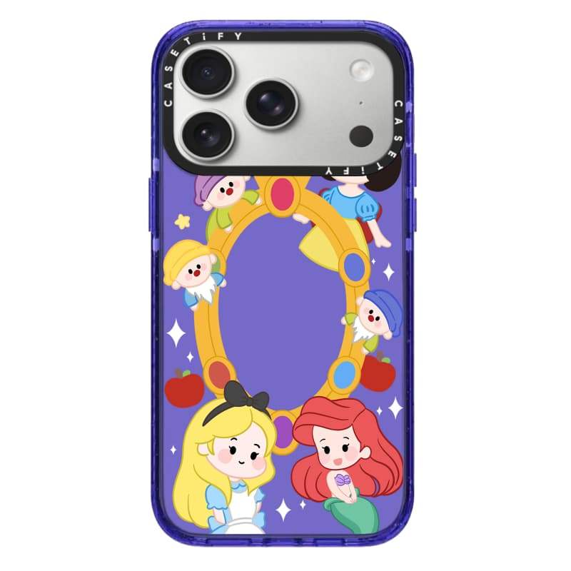 CASECASE X Hoạt Hình Công Chúa Cam / Đỏ / Perri Tím Kẹo Bộ Sưu Tập Màu Sắc Trong Suốt Cứng Từ Tính Hút Tác Động Dành Cho Apple IPhone 13 14 15 16 17Pro Max Plus Có Hộp