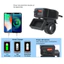 Xe máy điện xe máy Đế sạc điện thoại di động Bộ chuyển đổi dây đeo chống nước QCPD