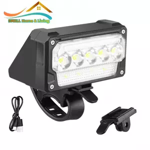 Đèn pha xe đạp đi xe đạp Đèn LED có thể sạc lại với vỏ chịu thời tiết chắc chắn