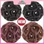 MYPANDA Thanh Lịch Móng Vuốt-Clip Chignon Bun Chín Hoa Tóc Nữ Xoăn Chignon Tóc Tổng Hợp Thoải Mái Tự Nhiên.