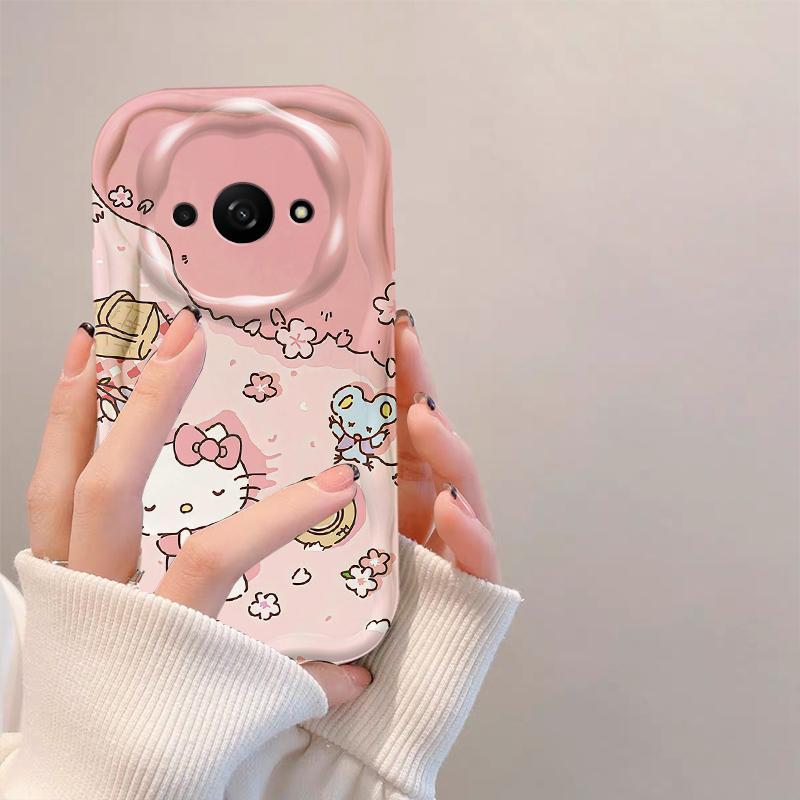 Thích hợp cho Redmi A3 / POCO C61 4G 3D Girls Soft TPU Cartoon Kitty Female Vỏ điện thoại chống sốc