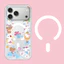 Ốp điện thoại cứng hình mèo màu xanh từ tính cho iPhone 17 Pro 16 Pro 15 14 Max Vỏ bảo vệ mờ mờ mờ trong suốt