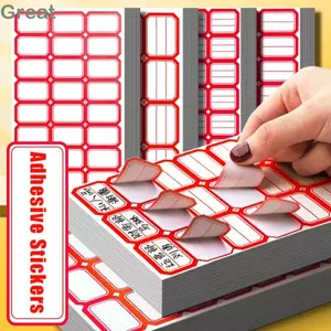 Nhãn dán 50 tờ TUYỆT VỜI, Giấy dán nhãn tự dính viết tay màu, Đa chức năng Tự dính Nhiều kích cỡ Giá đánh dấu Giấy dính Trường học