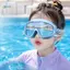 Kính bơi trẻ em bền bỉ Khung lớn có nút tai Hoàn hảo cho cuộc phiêu lưu bể bơi mới