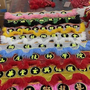 Sư Tử Khiêu Vũ Xe Từ Xung Quanh Đầu Sư Tử Yếm Khiêu Vũ Tùy Chỉnh Hiệu Suất Khăn Tùy Chỉnh Dân Gian Hàng Thể Thao Rồng Vũ 6.12