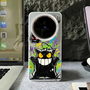 Ốp điện thoại cứng Micro Matte “Graffiti Gengar ” cho Vivo X300 Ultra X300 Pro X200 Pro X100S Pro X90 V60 V50 V40 / Vỏ Vivo chống sốc