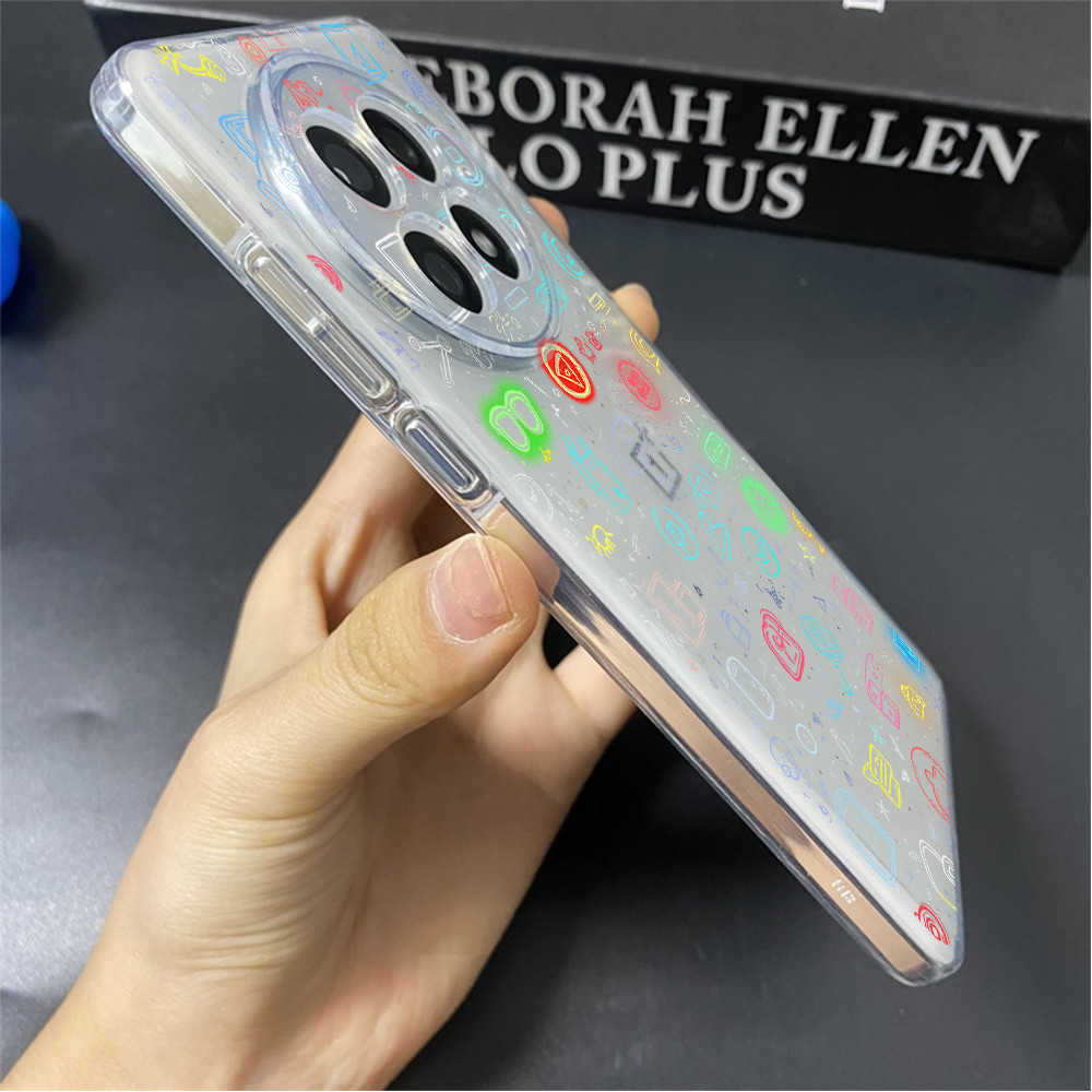 Dành Cho Oneplus Ace 6 6T / 15 13 13R 13T 12 12R 11 Ace 5 Pro Ace 3 3V 2V Nord 5 Graffiti Vỏ Điện Thoại TPU Mềm Trong Suốt / Bảo Vệ Camera Chống Sốc One plus Cover