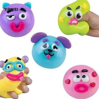 YOWEI 1 Cái Squishy Smushers Mặt chó Đồ chơi bóp tăng chậm cho lo âu Bàn tay căng thẳng VN