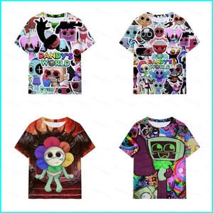 SY3 Dandys World Meow Cosplay Vải Full Graphic Áo thun mùa hè Anime Tay Ngắn Top YS3