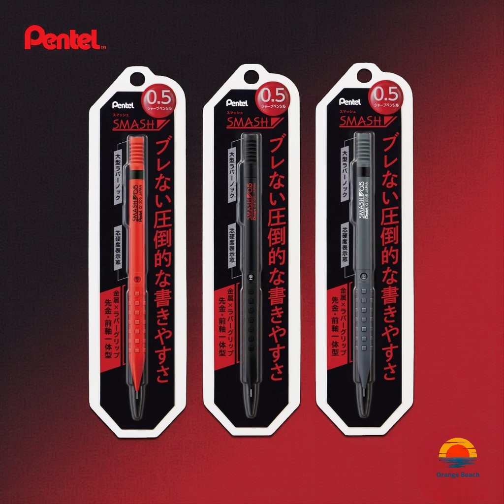 Pentel Smash But Chi Bam Pack/0.3mm 0.5mm/Kem Chi va But Tay/3 Mau/6 Bien The/Nhat Ban