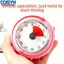 <cosyh>Kitchen Timer Magnetic Backplate Silent Operation No Ticking Noise Metal Casing