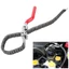 Cờ lê lọc dầu dây chuyền FANIELLAPOWELL, Cờ lê lọc dầu chuỗi công thái học bằng thép Carbon, Dụng cụ cầm tay loại bỏ tay cầm có thể điều chỉnh chống trượt chuyên nghiệp Cửa hàng tự điều chỉnh