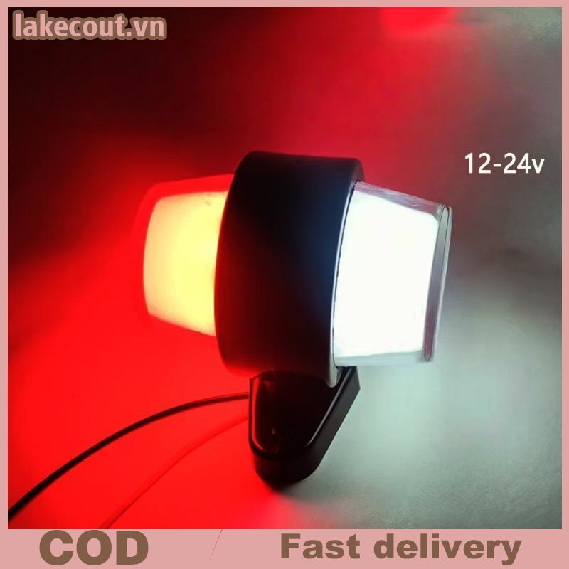 Lat Universal Outline LED Side Marker Light 12V 24V Đèn báo cho Tru Trailer Xe tải Sử dụng bên ngoài Đèn sáng chống nước linh cẩu