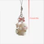 PNPIA- Hoạt Hình Dễ Thương Động Vật Đáng Yêu Floing Gấu Con Chó Con Nơ Đính Hạt Móc Khóa Mặt Dây Chuyền Bapa Túi Trang Trí Dây Xích Điện Thoại Cặp Đôi Quà Tặng