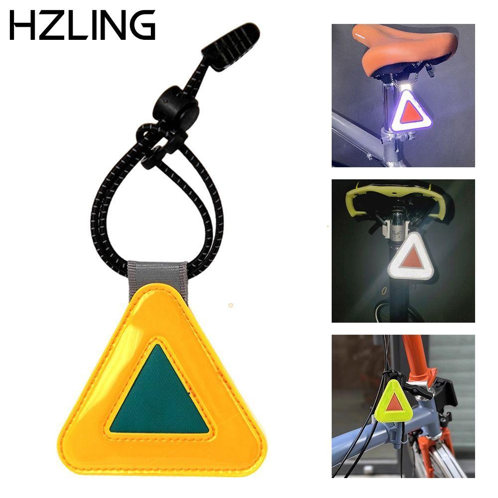HZLING 1 Kẹp An Toàn, Cảnh Báo An Toàn Có Móc Lò Xo Dấu Hiệu Tam Giác Phản Quang, Dây Đàn Hồi Thẻ Treo Nhựa Cho Ba Lô Túi Đi Học Trẻ Em