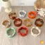 Nữ 1 Chiếc Vòng Tay Nhựa Nối Tròn Không Đều Dây Đàn Hồi Boho Trang Sức Thời Trang Tuyên Bố Tặng Mới