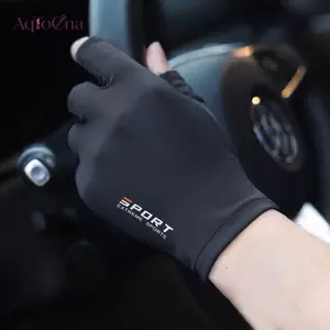 AqToCna 1 Đôi Găng Tay Xe Máy Thoáng Khí Ice Silk Chống Trơn Trượt Chống Tia UV Thể Thao Ngoài Trời Găng Tay Rider Găng Tay Bảo Vệ Găng Tay AqToCna