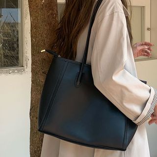 Túi đi lại đeo vai tote công suất lớn phong cách Hàn Quốc đa năng phong cách retro