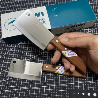 Dao Kiwi Thái Lan 504 Sắc Bén Chất Liệu Thép Không Gỉ Tay Cầm Cán Gỗ Chắc Chắn Dùng Gọt Trái Cây & Cắt Phomai