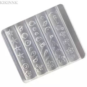 KIKIN Khuôn Làm Móng Đa Năng Khuôn Tạo Kiểu Móng Tay Chủ Đề Biển Phụ Kiện Nhỏ Khuôn