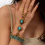 Phong Cách Dân Tộc Ngọc Zircon Hạt Tua Rua Ngón Tay Vòng Tay Kỳ Lạ Bohemian Retro Vòng Tay Độc Đáo Nữ26052601