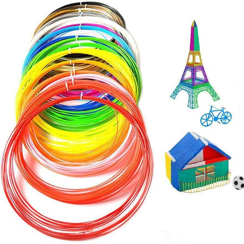 N2HAO 3D Bút Dây Tóc 12 Màu 1.75Mm 3m Mỗi Màu Vật Liệu In 3D n