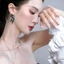 Bông tai thời trang tua rua Zircon thanh lịch dài phong cách mới