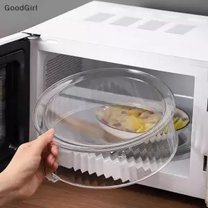 Vỏ đựng thức ăn cho lò vi sóng Tấm phục vụ Tấm che lò vi sóng Bề mặt nhẵn trong suốt có tay cầm Vỏ vi sóng 10 "VN