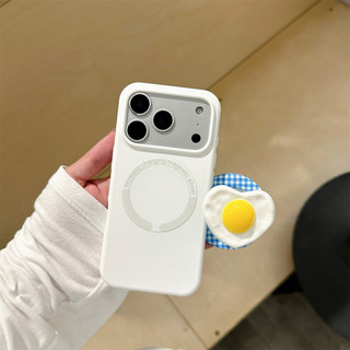 Ốp bảo vệ chân đế hình quả trứng chiên hình trái tim cho iPhone 11 12promax 13pro15pro 15promax 14 14promax 14pro 16 pro max 16 plus 17 17promax