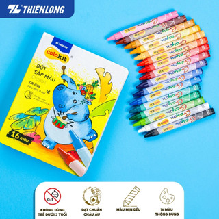 Bút Sáp Màu Thiên Long Colokit 24 Màu – Màu Tươi Sáng, An Toàn Cho Bé Tô Vẽ