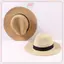JRP Mũ Rơm Mùa Hè Nam Nữ Vành Rộng Bãi Biển Chống Tia UV Fedora Mũ Chống Nắng JRP
