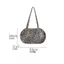 Túi đeo vai in họa tiết da báo THEGIRL8B, Túi Tote vải có thể gập lại nhẹ, Chất liệu Nylon đơn giản Dung tích lớn Túi Bowling phong cách Hàn Quốc cho bé gái