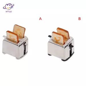 HFTOY 1: 12 Nhà búp bê mini máy bánh mì mô phỏng đồ chơi mô hình thu nhỏ ~