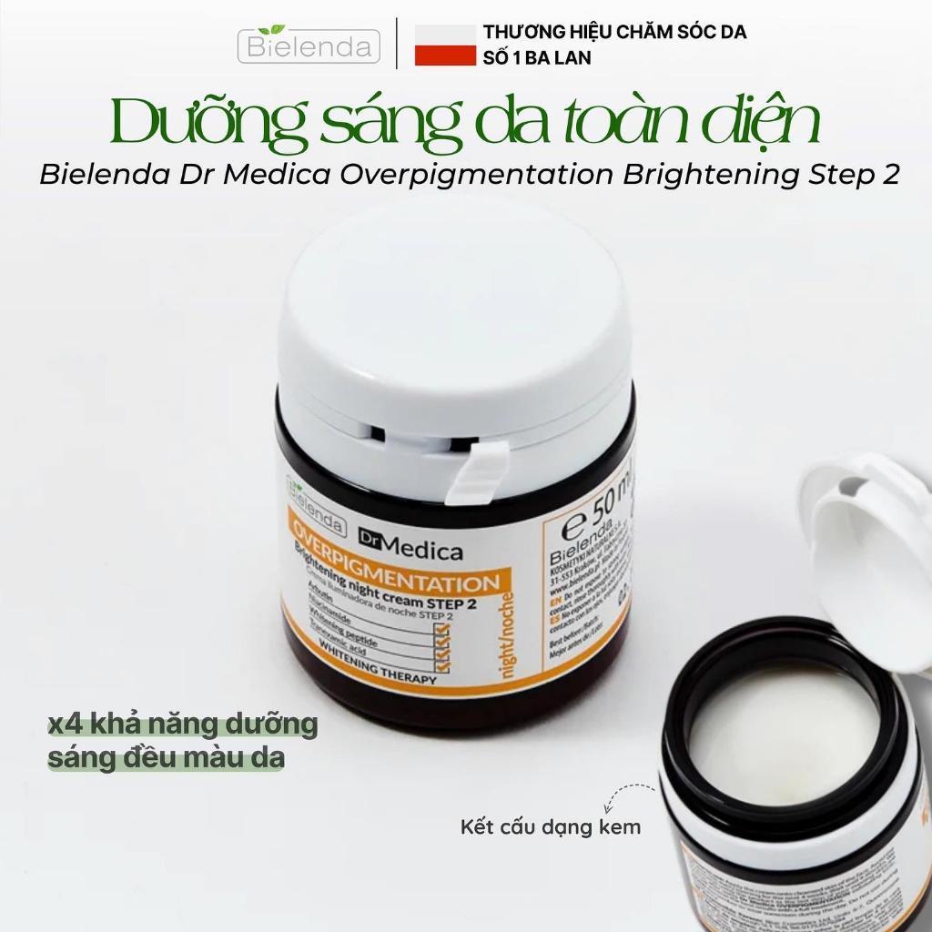 Kem dưỡng trắng da Bielenda Dr Medica Overpigmentation Brightening Step 2 50ml