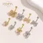 PNPIA- Thời Trang Zircon Bướm Bụng Nút Nhẫn Sáng Bóng Pha Lê Nơ Rốn Xuyên Cho Nữ Bé Gái Gợi Cảm Bụng Đi Biển Trang Sức Quà Tặng