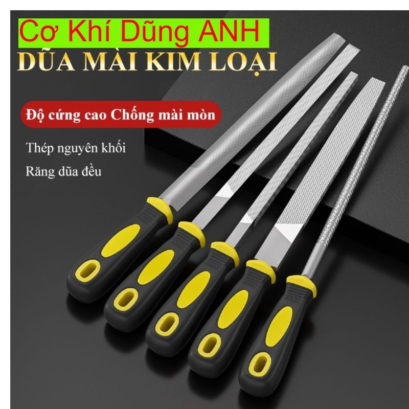 Bộ 5 cây dũa mài kim loại HÀNG ĐÀI LOAN 8inch lưỡi dài 200mm ( có bán lẻ )