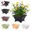 Chậu hoa bốn mặt PWSEND, Chậu hoa dày đầy màu sắc bền bỉ, Sáng tạo DIY giả đất sét tím Cây cảnh khay Chậu gia đình
